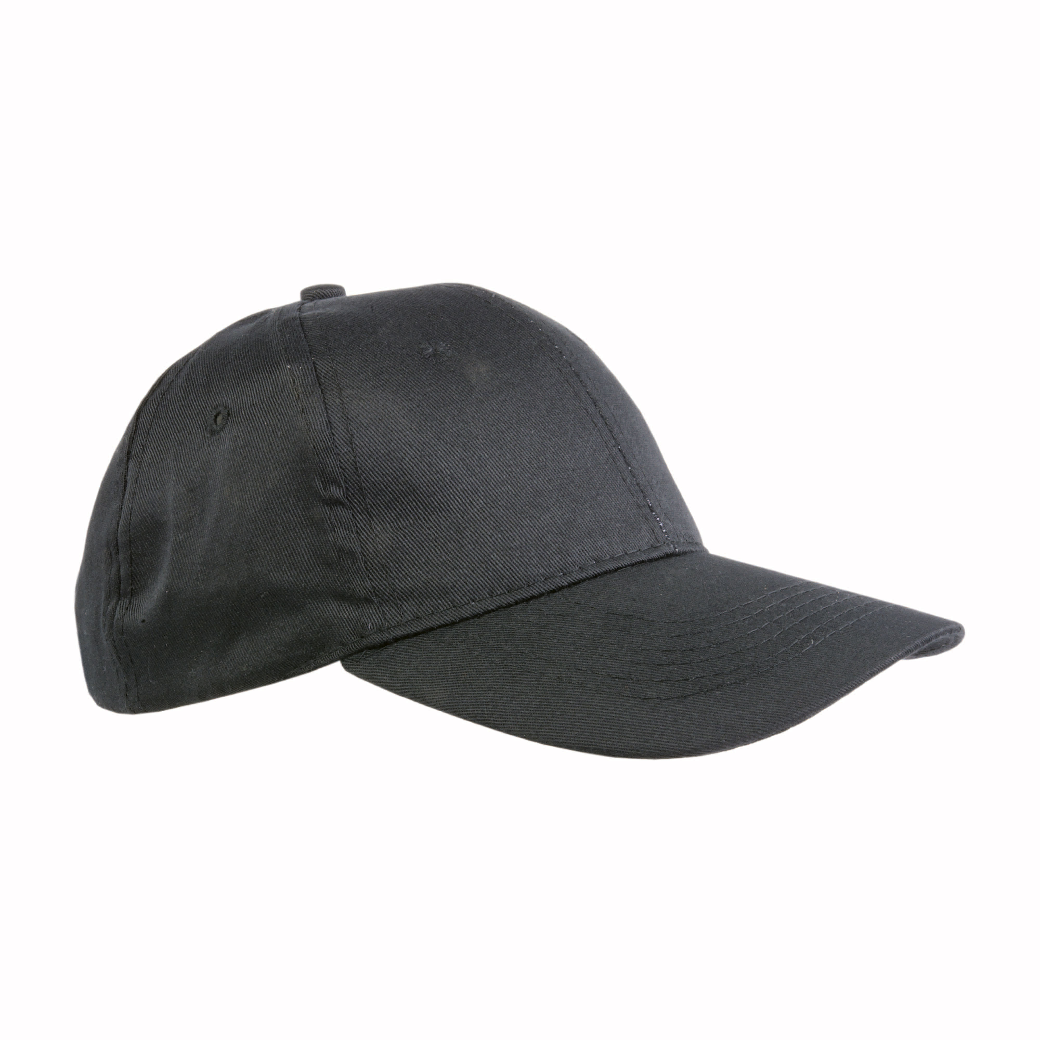 Cotton/polyester 6-panel cap with adjustable velcro strap