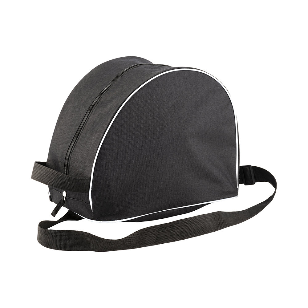 600d polyester helmet bag with shoulder strap and glove pocket