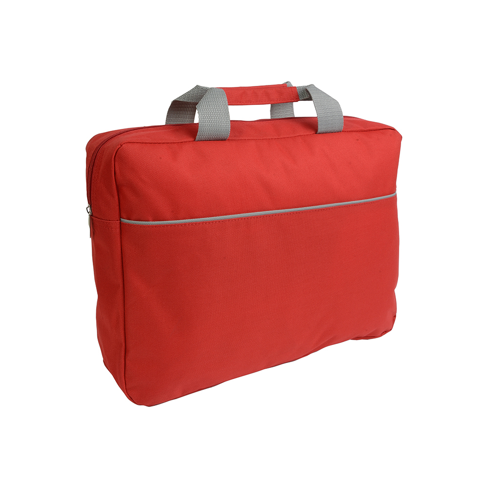 600D polyester briefcase with handle and zip closure