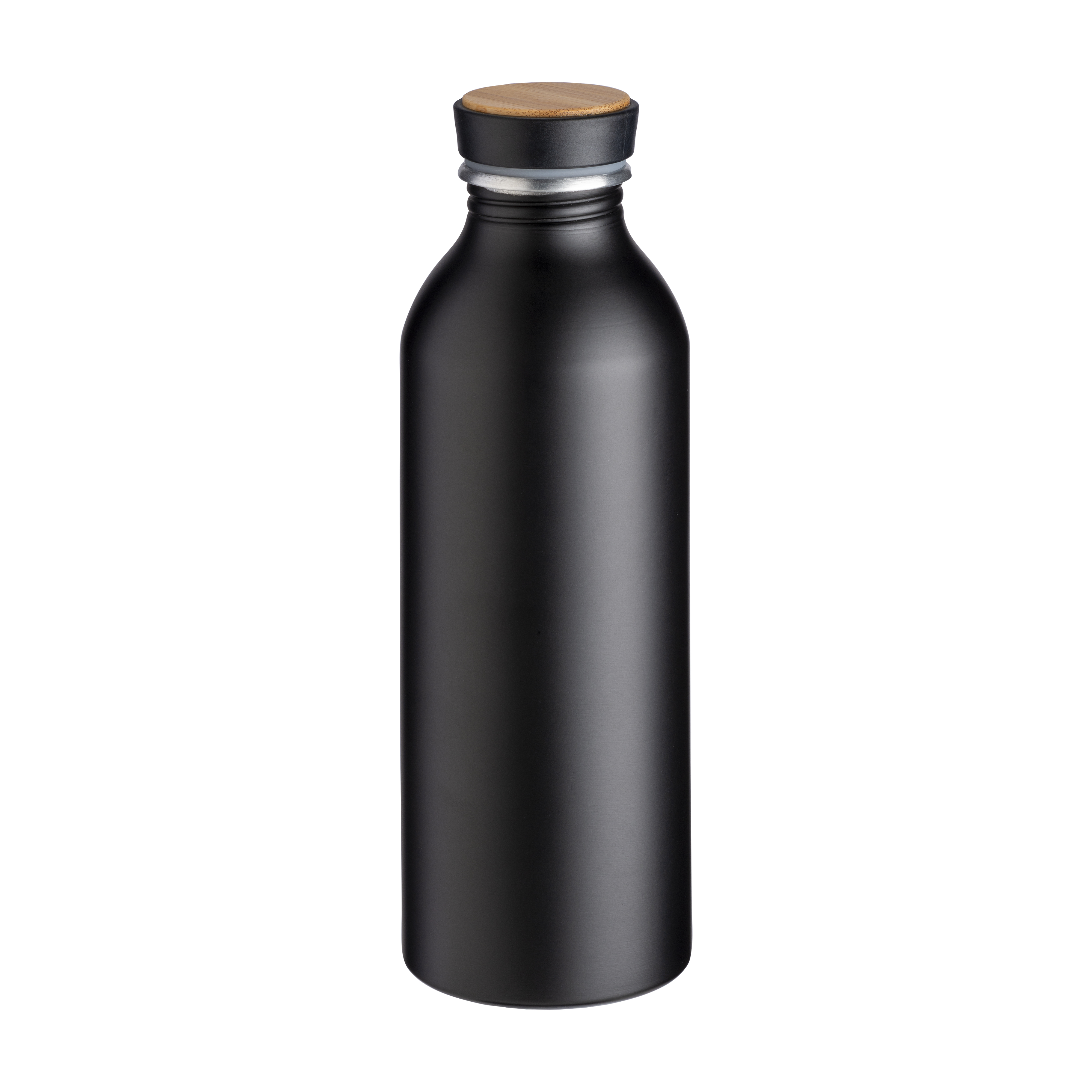 Aluminum water bottle with  bamboo insert, 500 ml