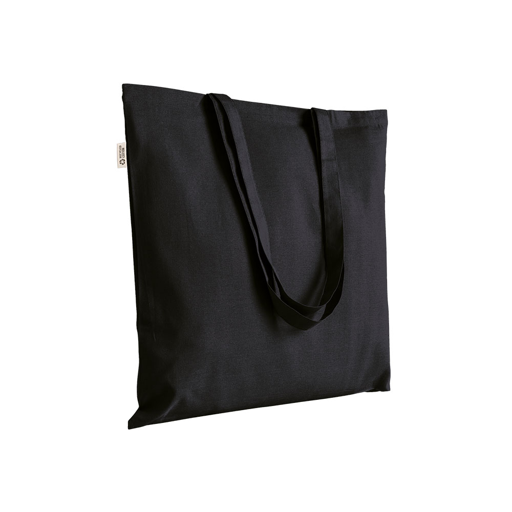 120 g/m2 recycled cotton shopper bag, long handles.