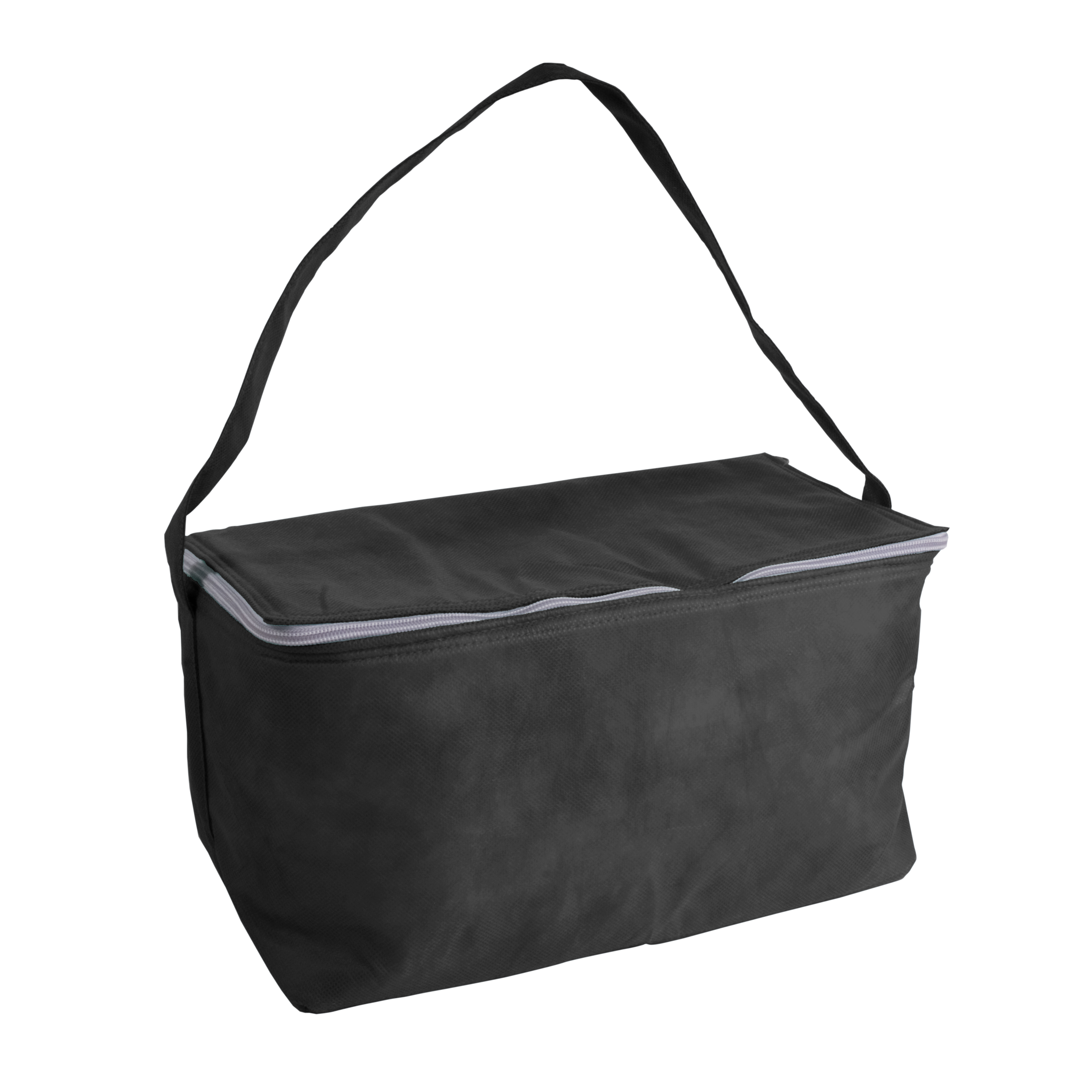 Non-woven fabric cooler bag with silver interior