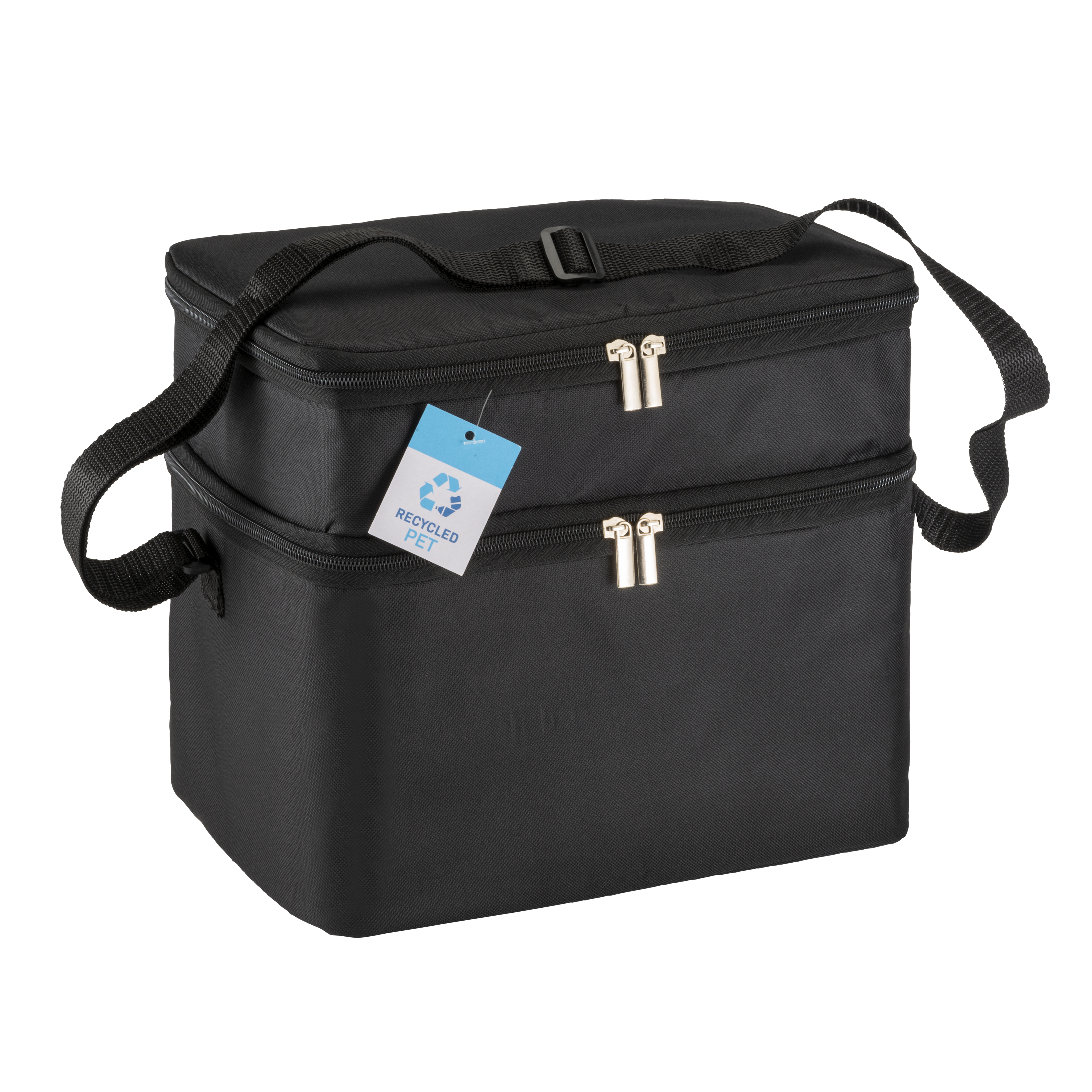R-pet cooler bag with silver interior