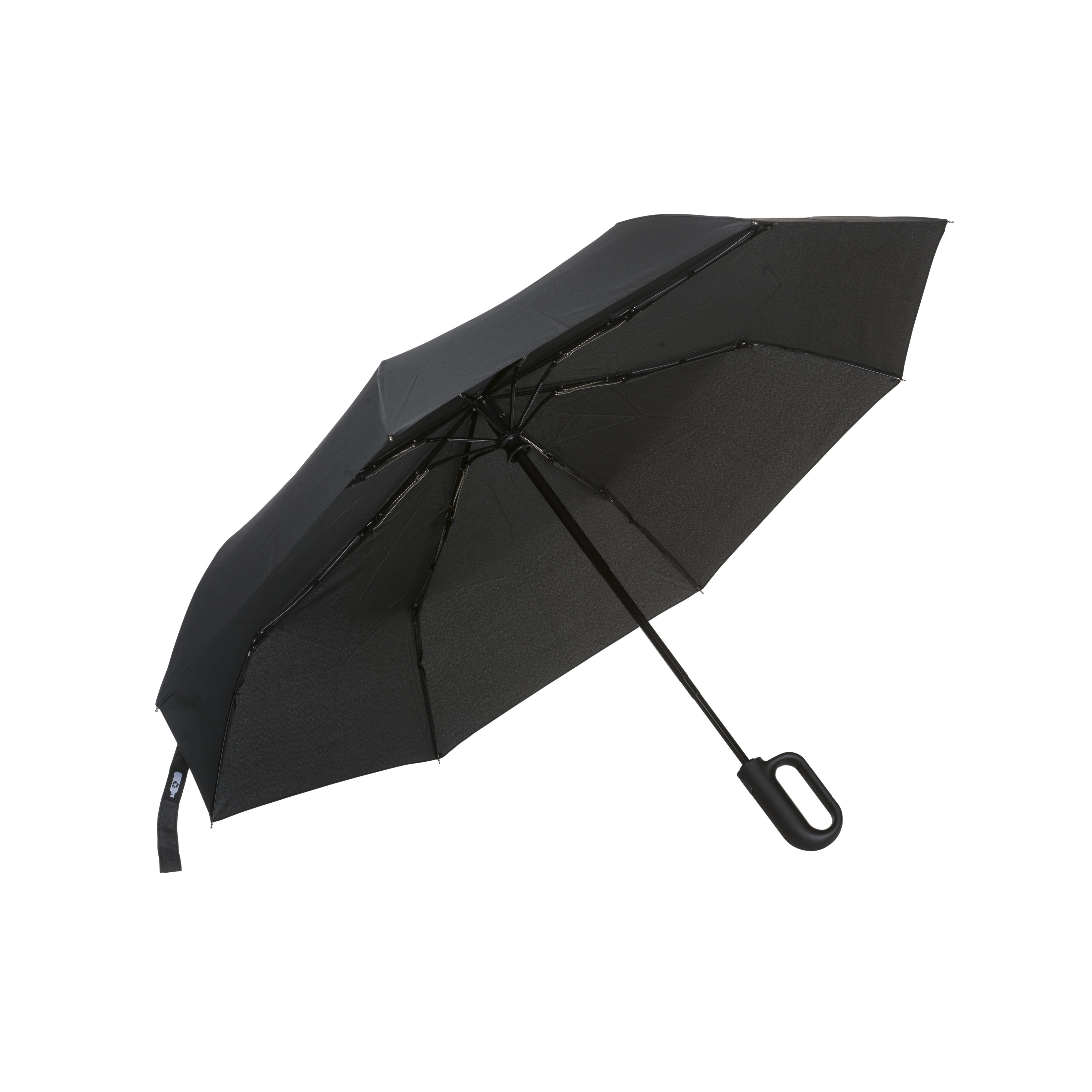 Automatic R-PET umbrella with carabiner handle