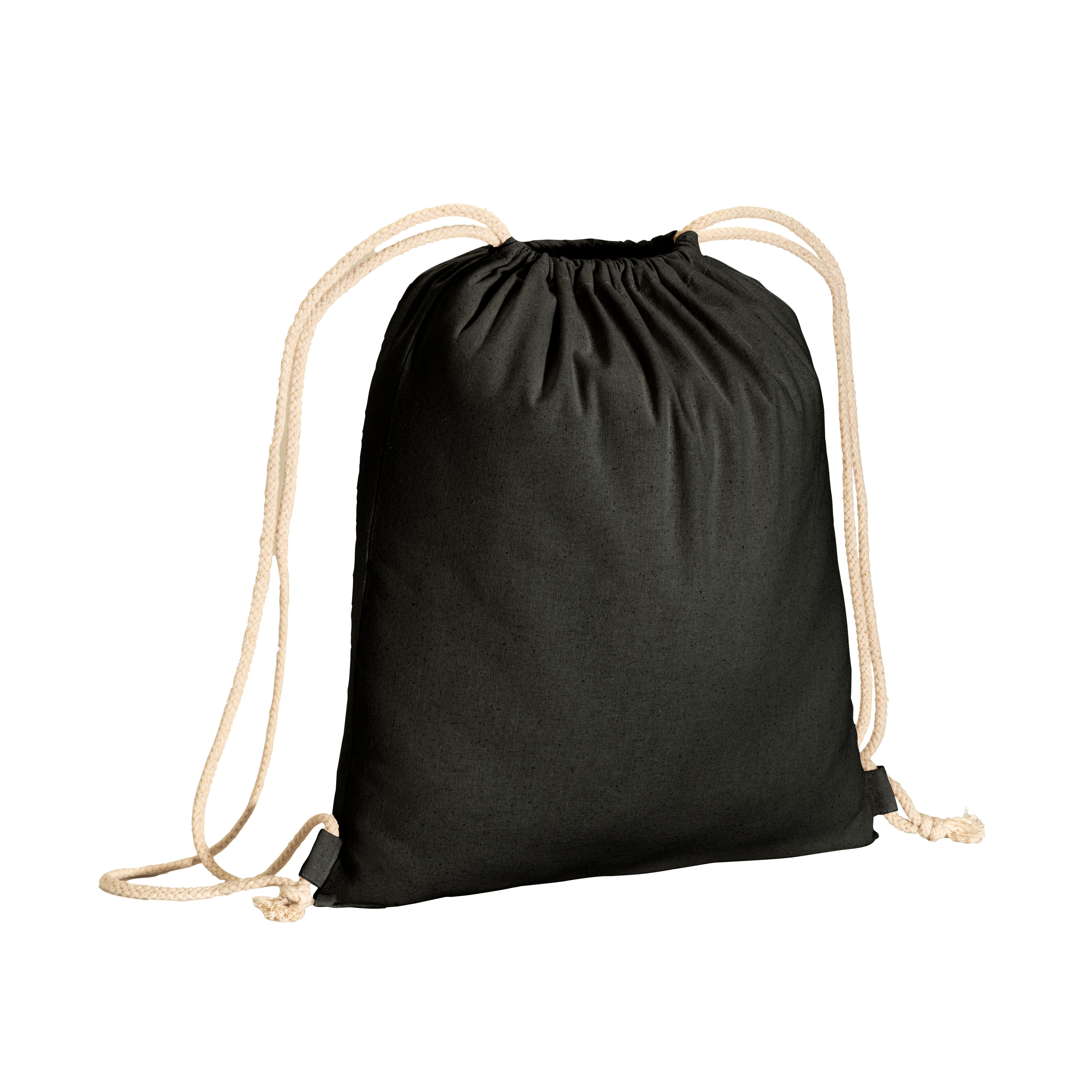 180 g/m2 cotton backpack, with drawstring closure