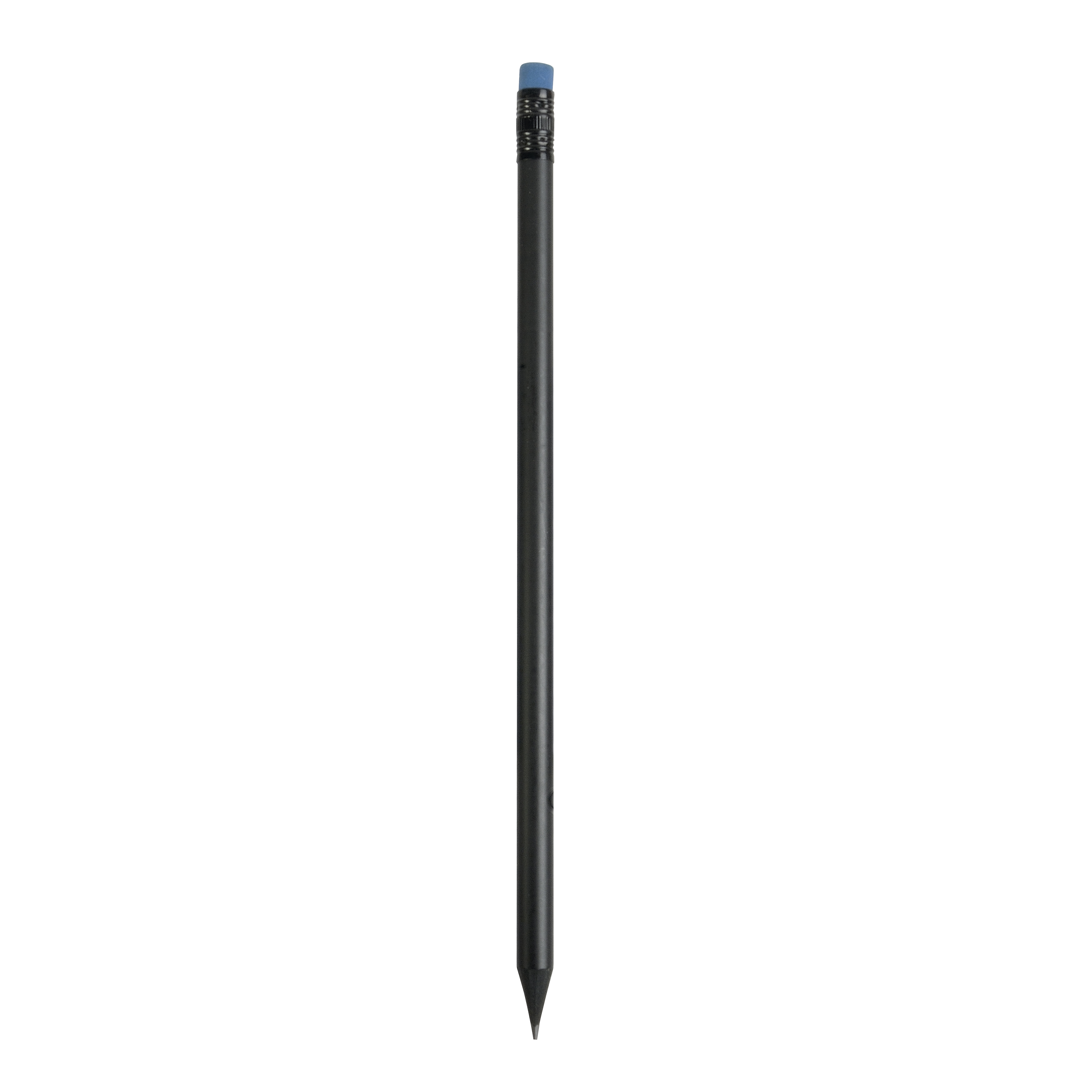 Sharpened cylinder pencil with colored eraser