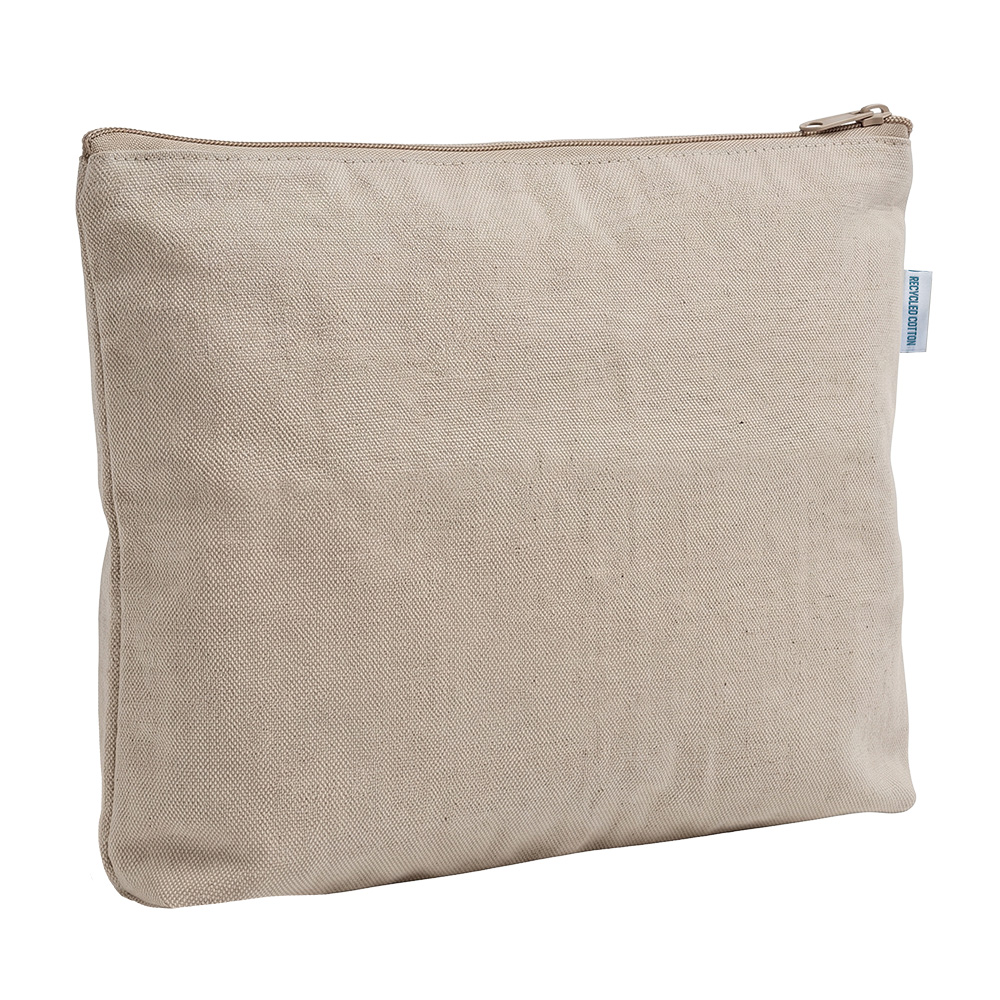 280 g/m2 recycled cotton beauty case with zip