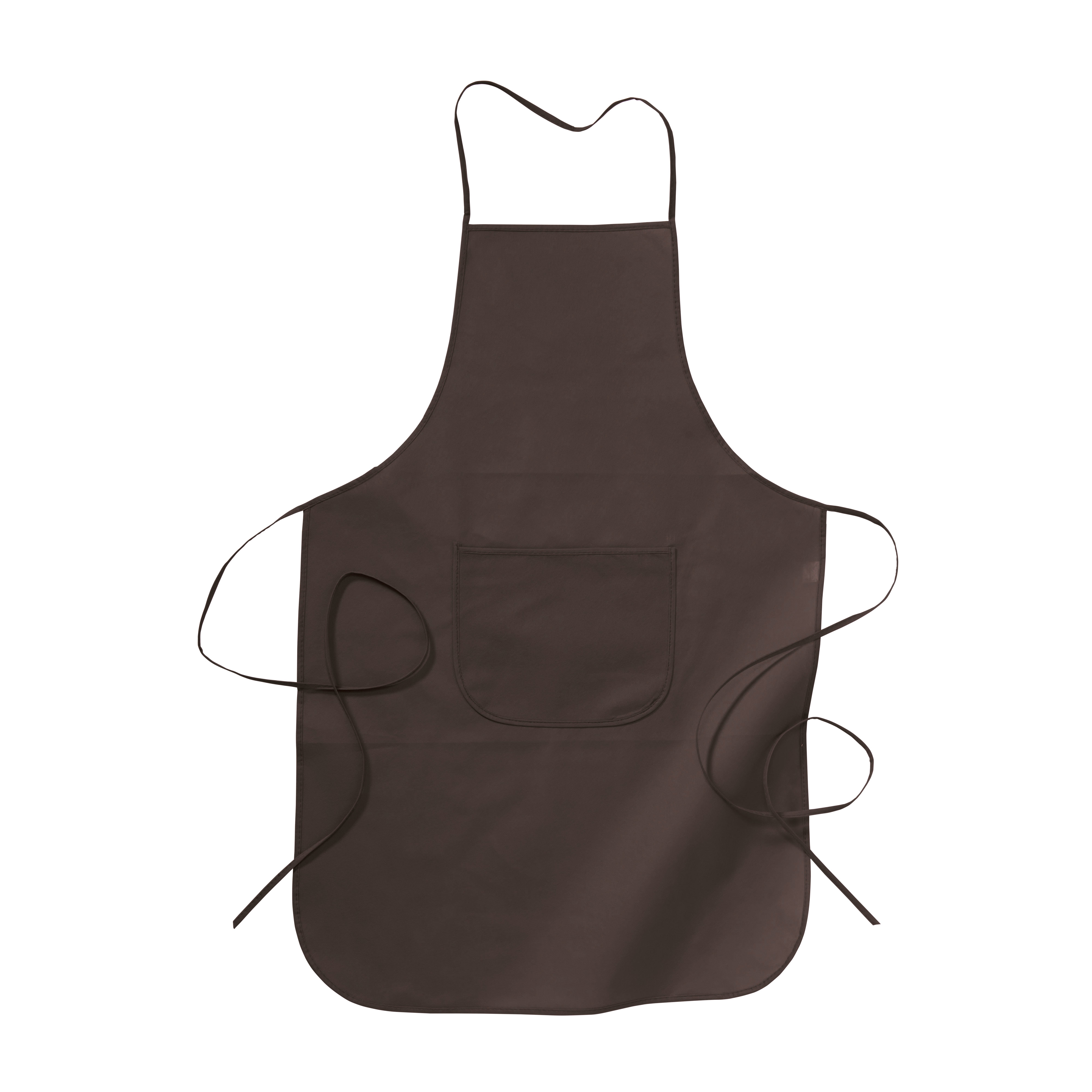 Non-woven fabric (80 g/m2) long cooking apron with front pocket, 60 x 90 cm