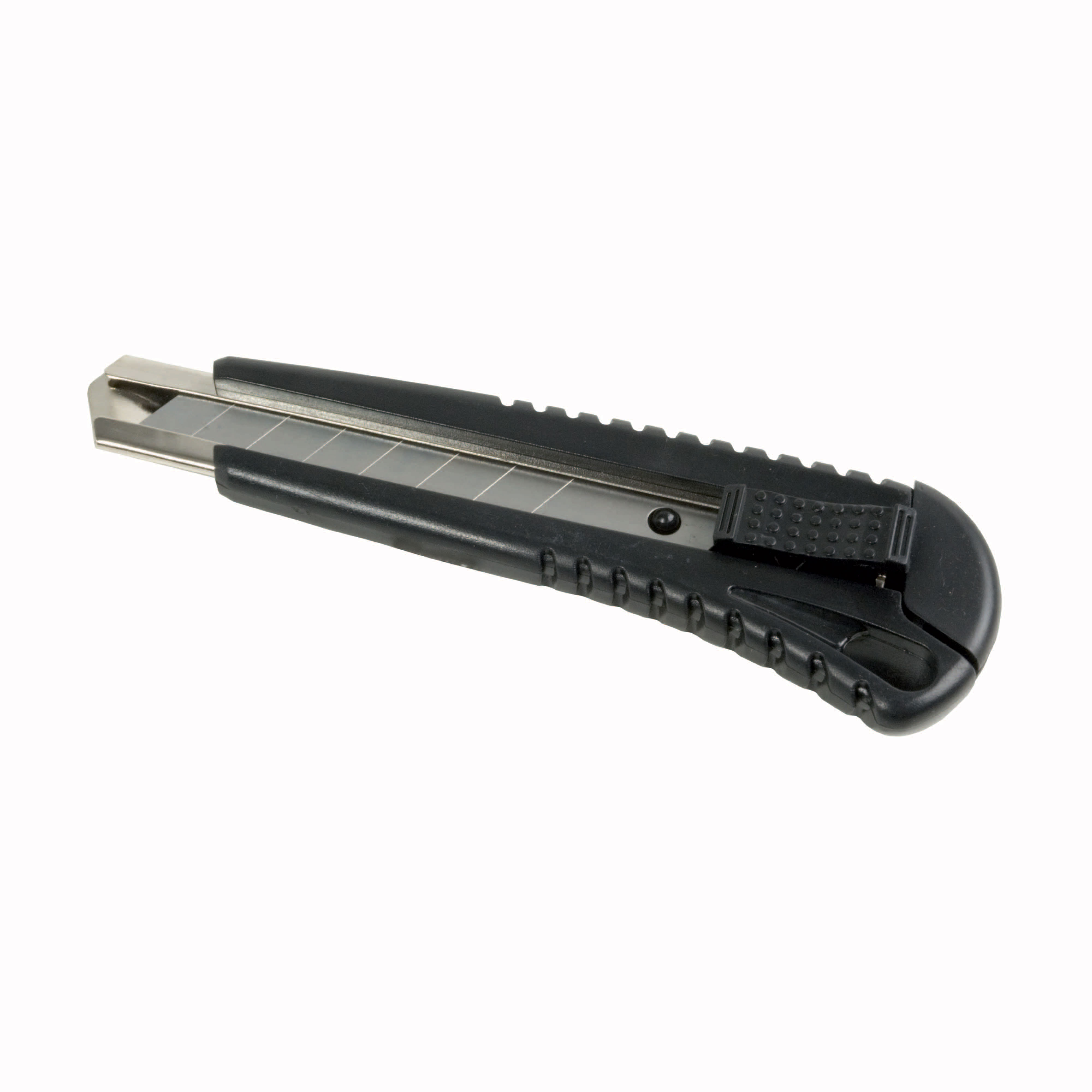 ABS Stanley knife with locking mechanism, large, 2 spare blades