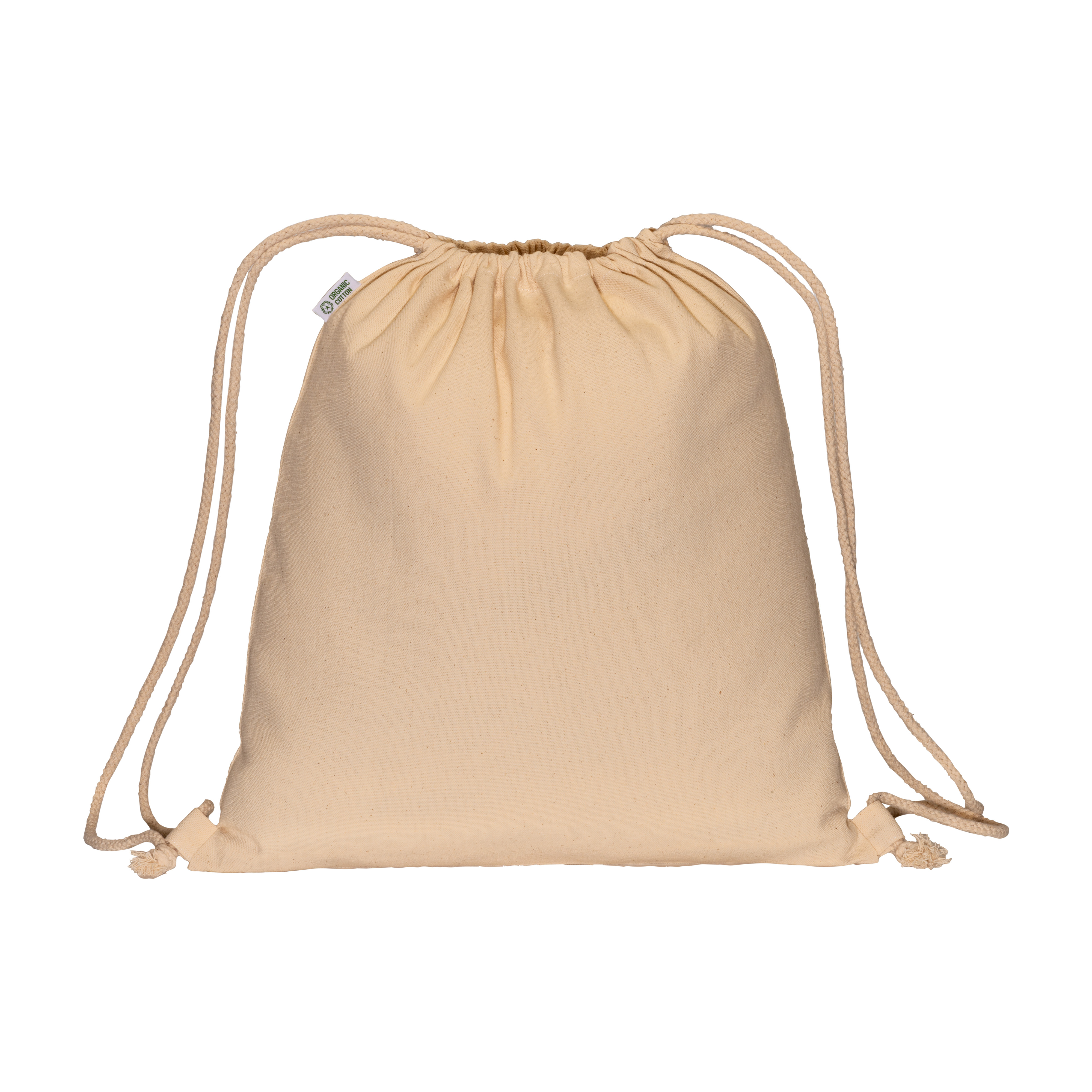 Rucsac din bumbac organic de 220 g/m², cu închidere cu șnur — fotografia 3