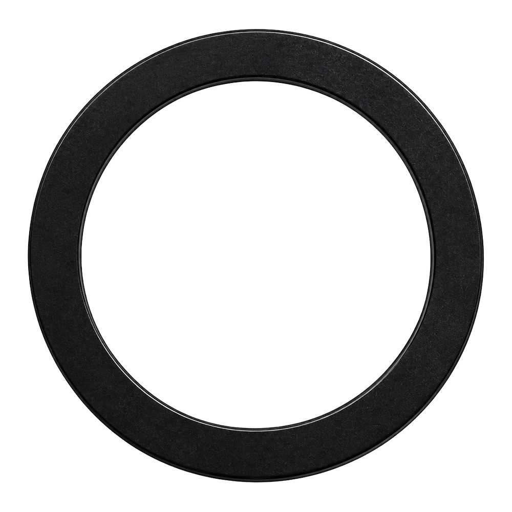 Plastic magnetic ring for card holders, with adhesive backing for attachment