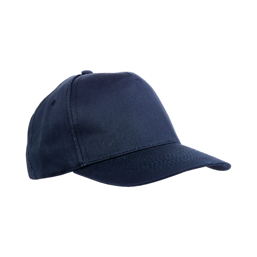 Cotton 5-panel cap with adjustable velcro strap (for kids)