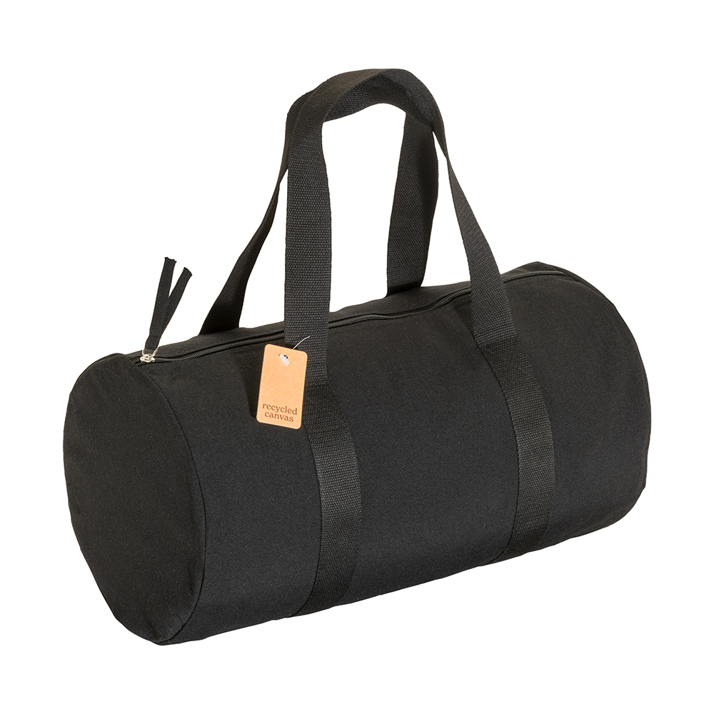 280 g/m2 recycled cotton sports/travel duffle bag