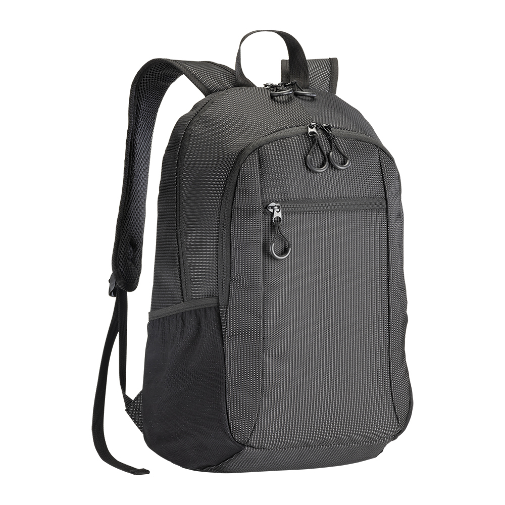 Dobby nylon laptop backpack with 3 pockets