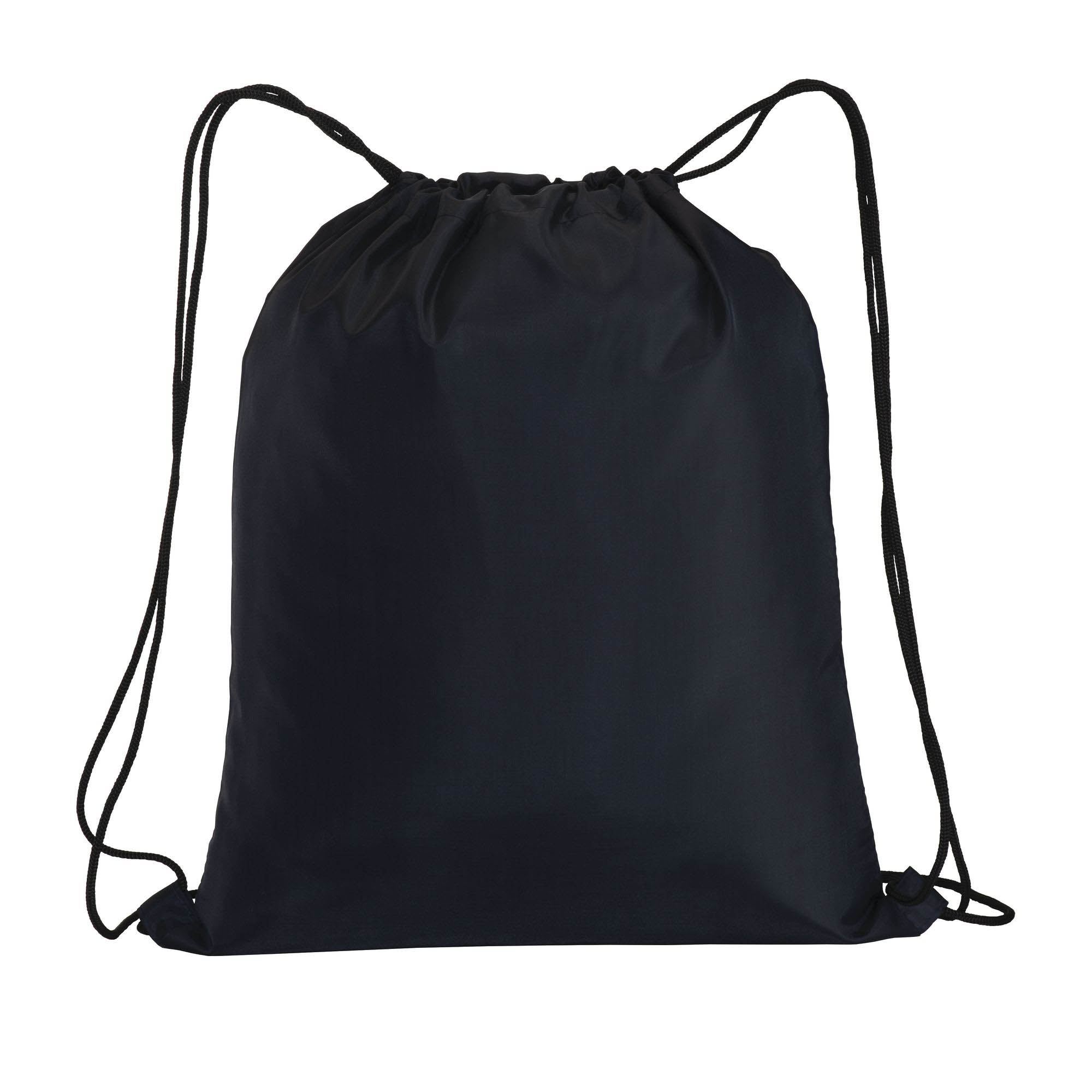 210T polyester backpack with drawstring closure