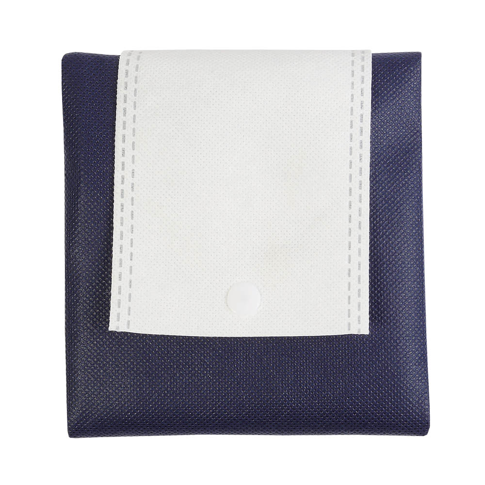 Pungă de cumpărături pliabilă, nețesută, de 80 g/m², cu mânere scurte — fotografia 3