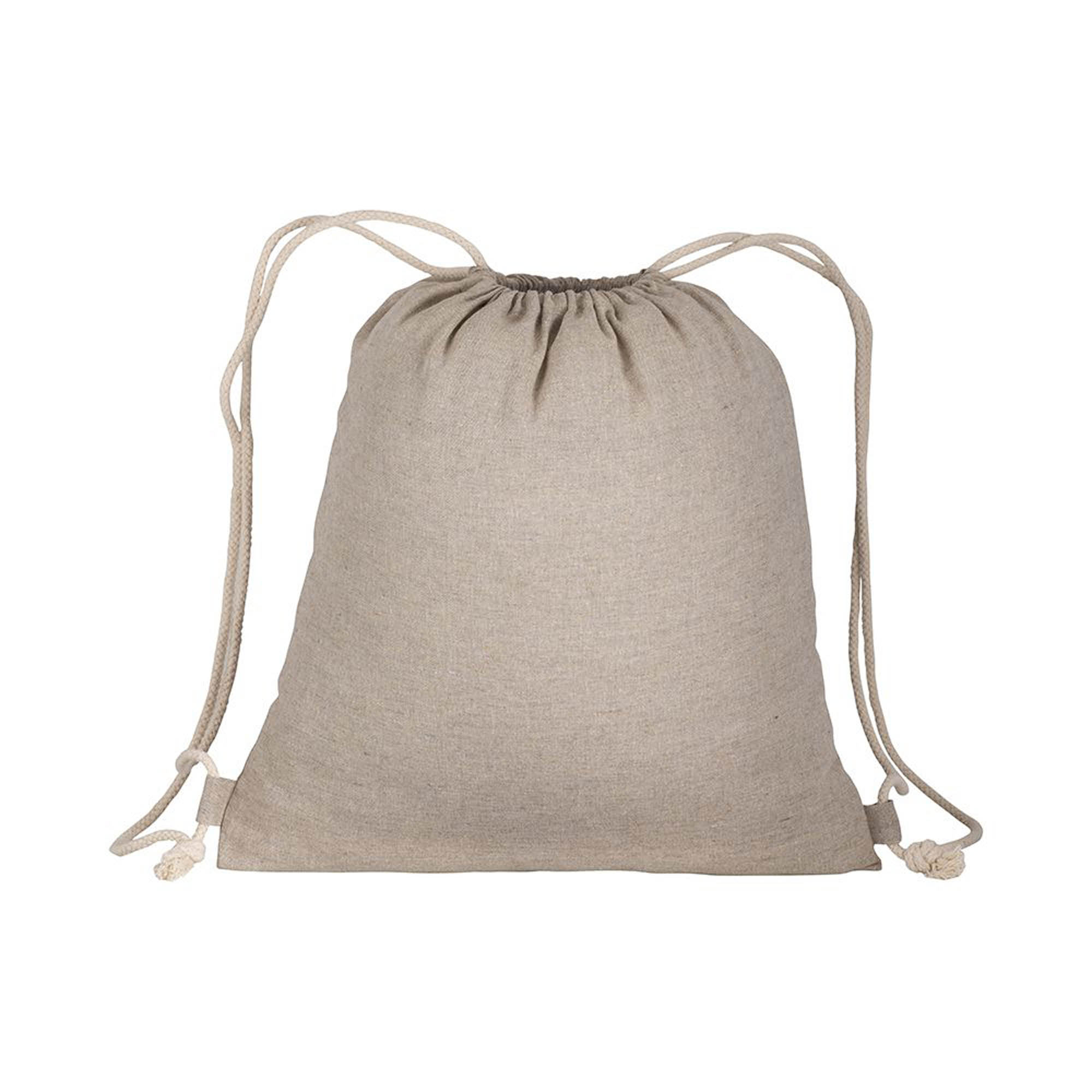 Rucsac din bumbac reciclat, cu șnur, de 150 g/m² — fotografia 2