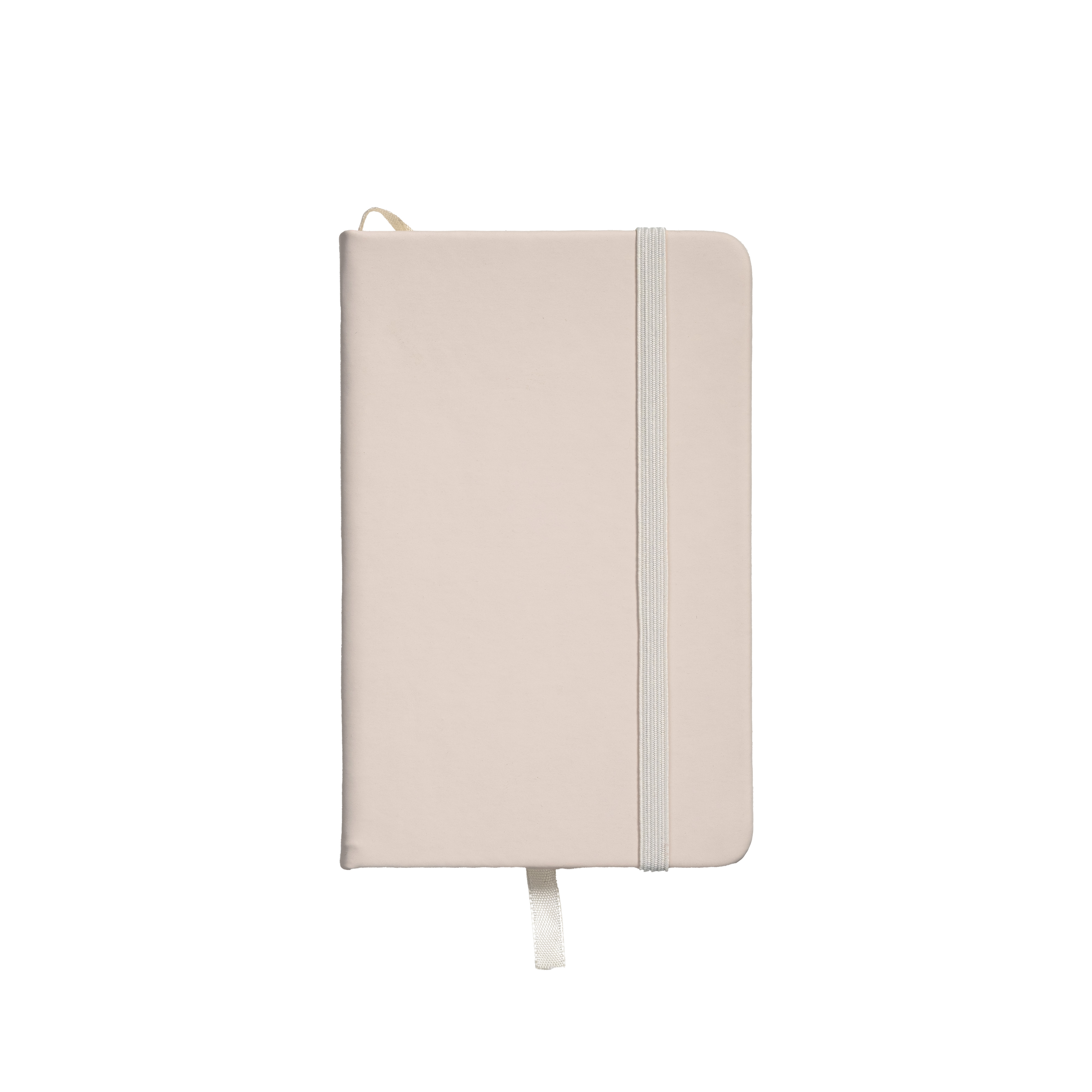 Notebook with PU cover Notebook with PU cover in pastel colors and elastic closure