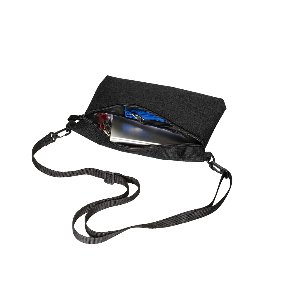 900D polyester melange shoulder bag
