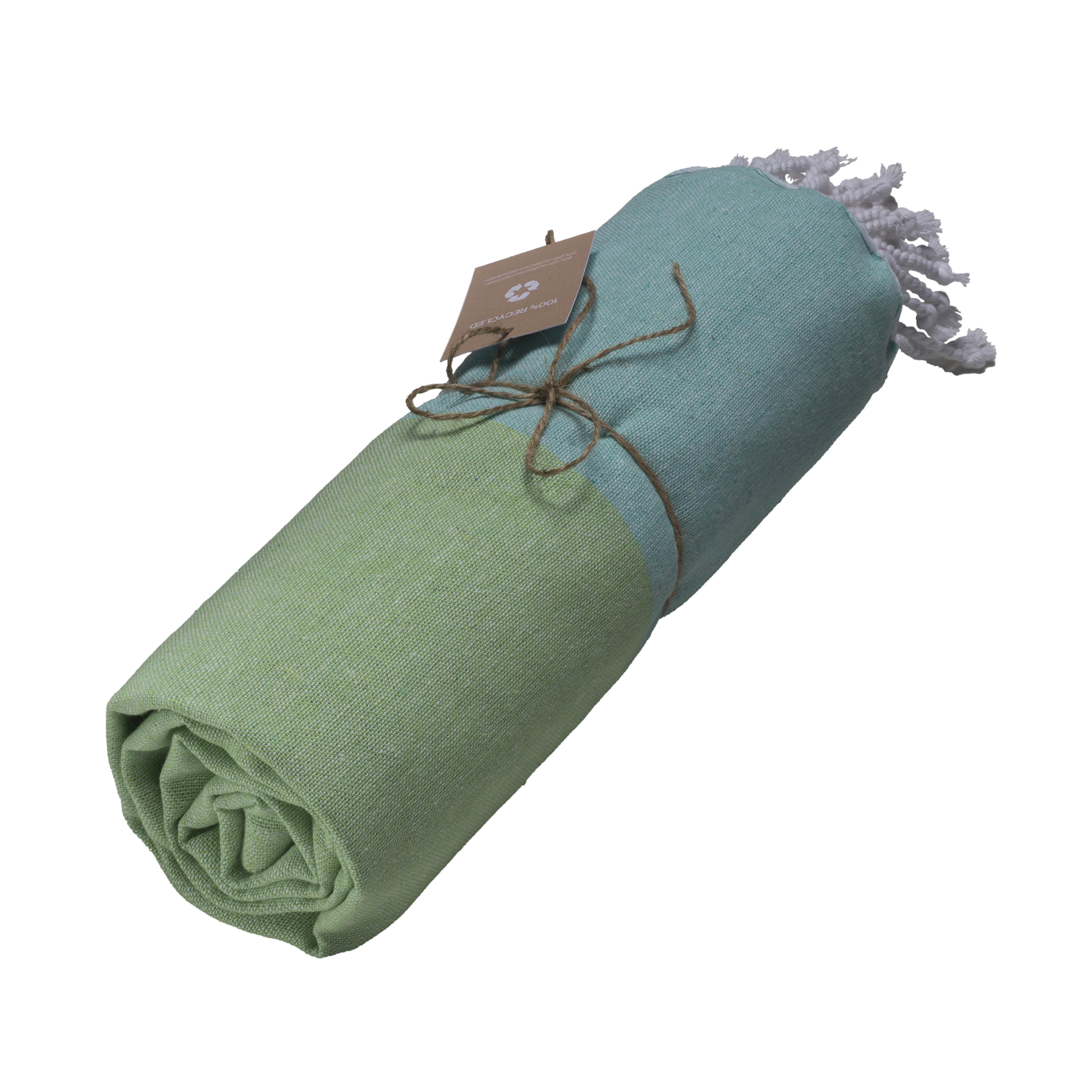 GRS-certified 180 g/m2 recycled cotton beach towel/Fouta