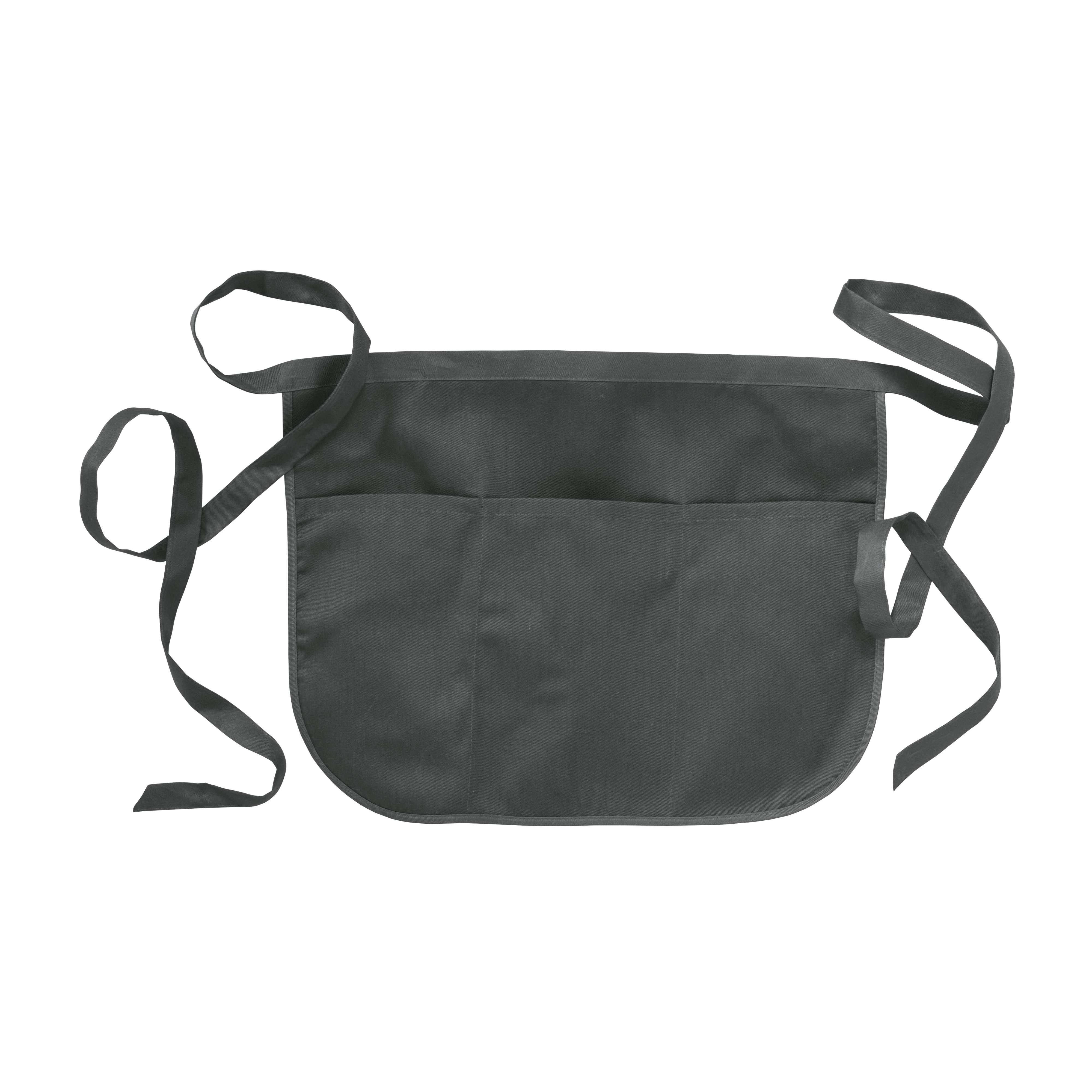 20% cotton/80% polyester (180 g/m2) bartender apron with 3 front pockets, 49 x 34 cm