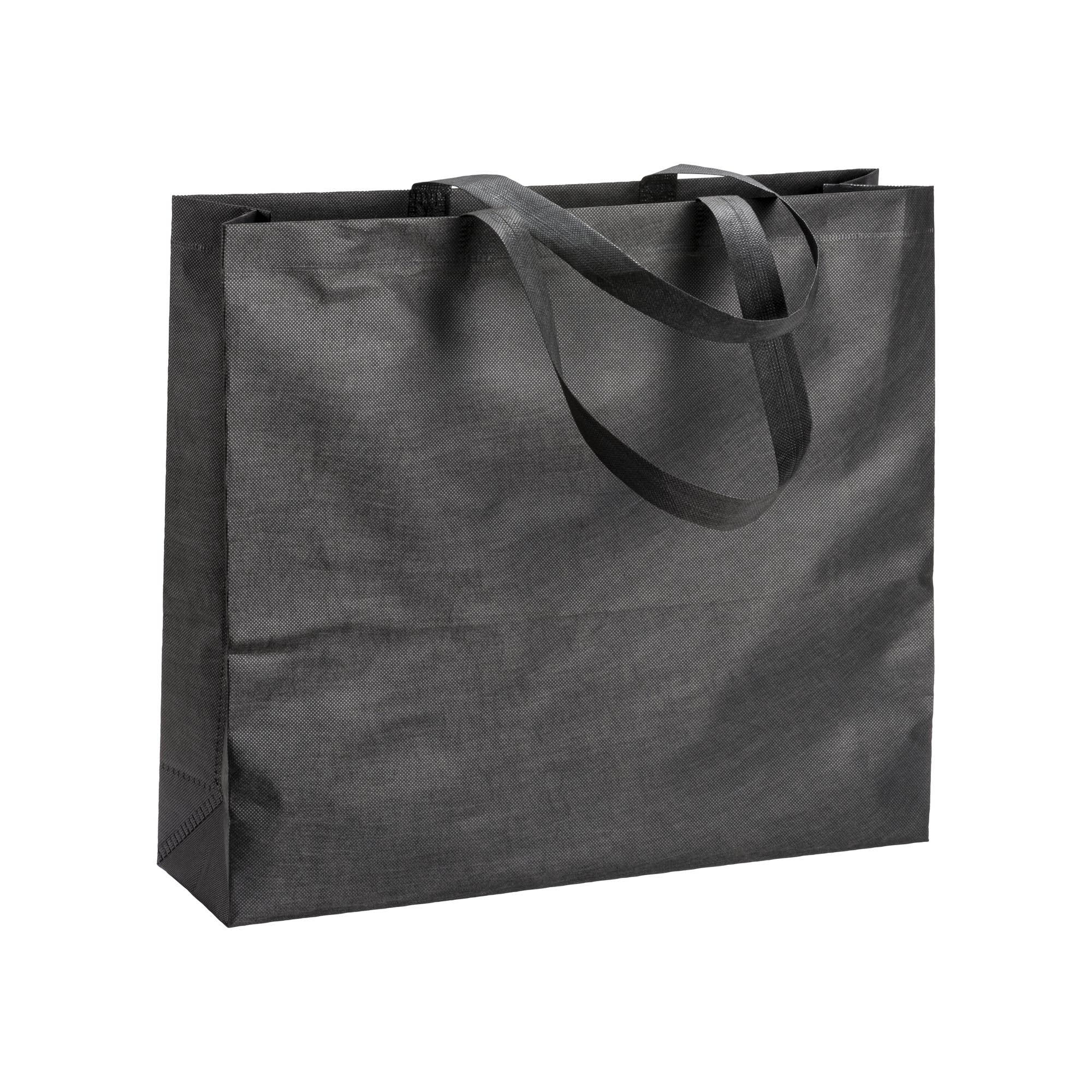 80 g/ m2 R-pet heat-sealed shopping bag with gusset