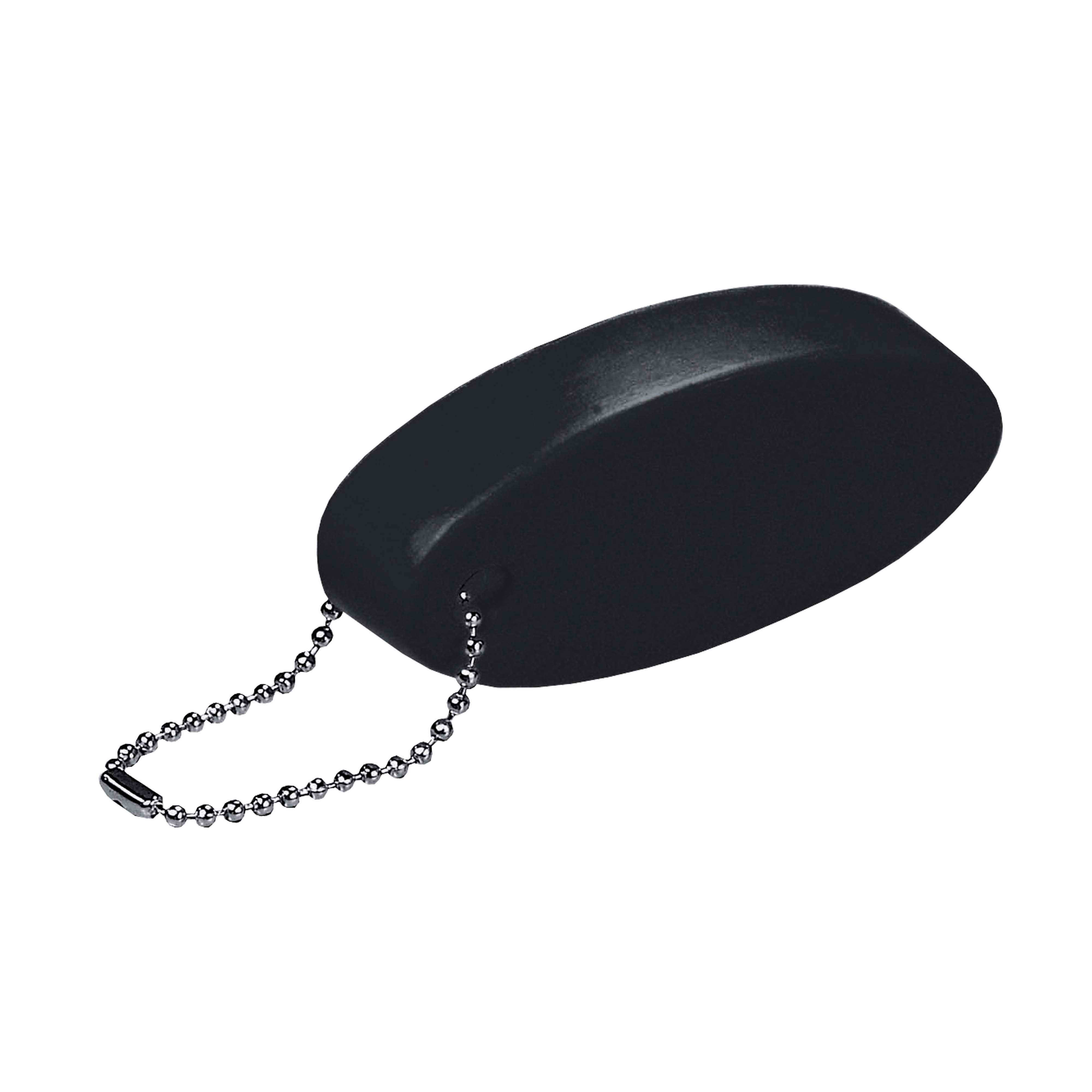 Oval floating PU key ring