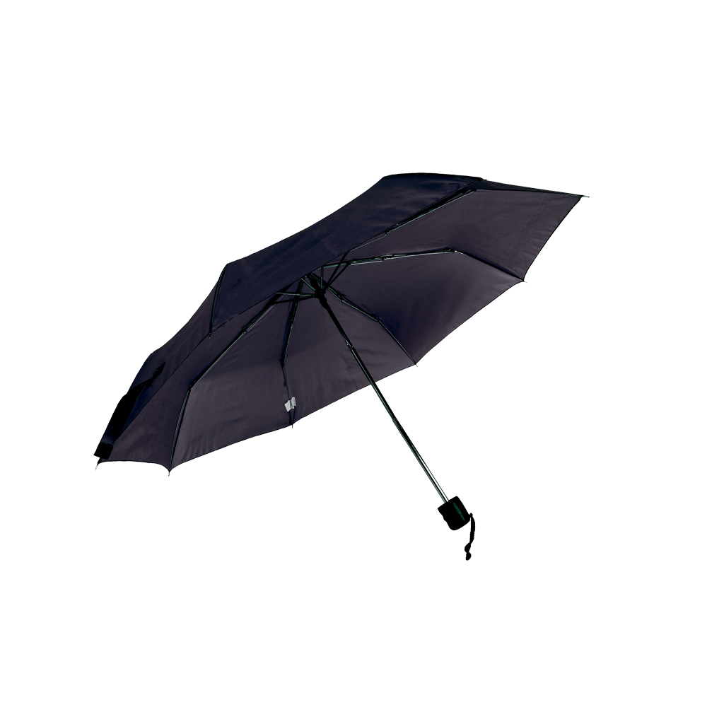 Manual compact umbrella with matching pouch