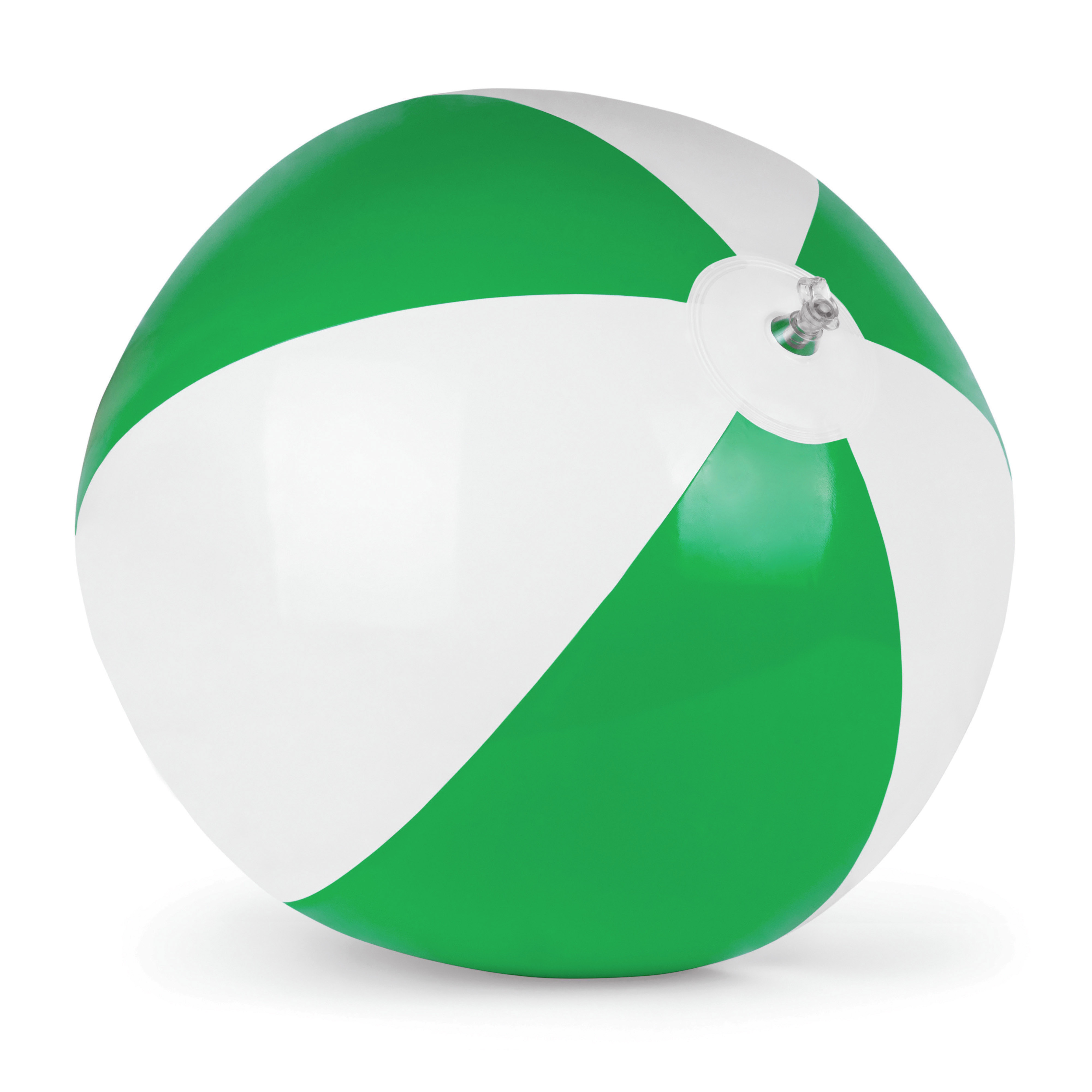 Two-tone, PVC inflatable beach ball, 28 cm diameter