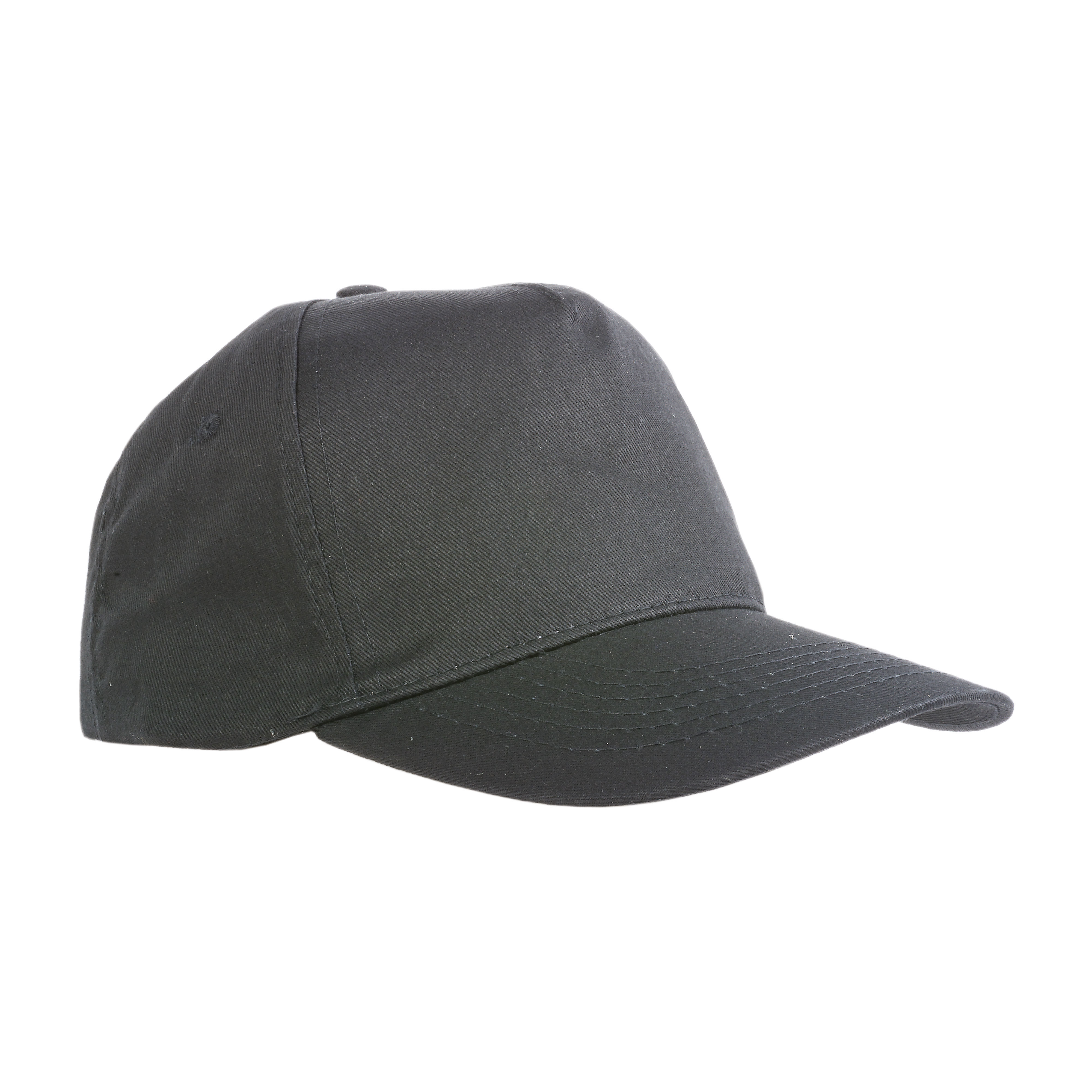 Polyester 5-panel cap with adjustable velcro strap