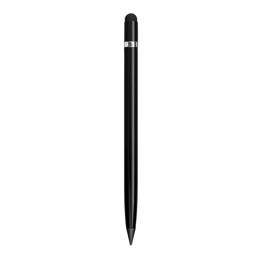 Long-lasting erasable aluminum pencil with touch screen eraser and eraser