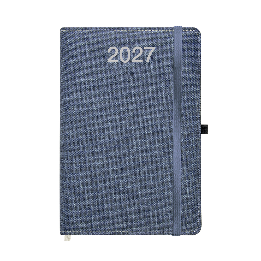 Daily Planner 2027, hardcover made of recycled PET with a mélange effect