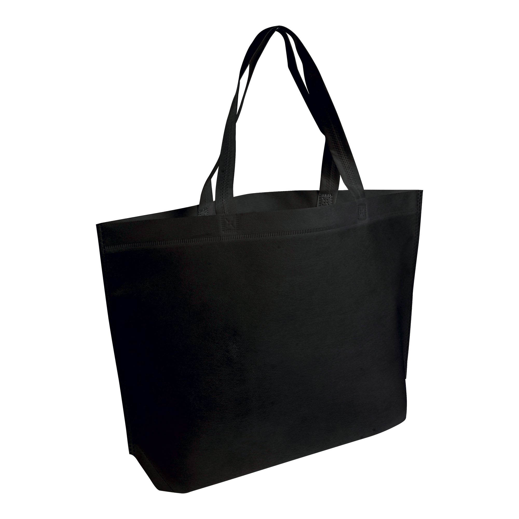 Non-woven thermowelved shopping bag with gusset to the bottom