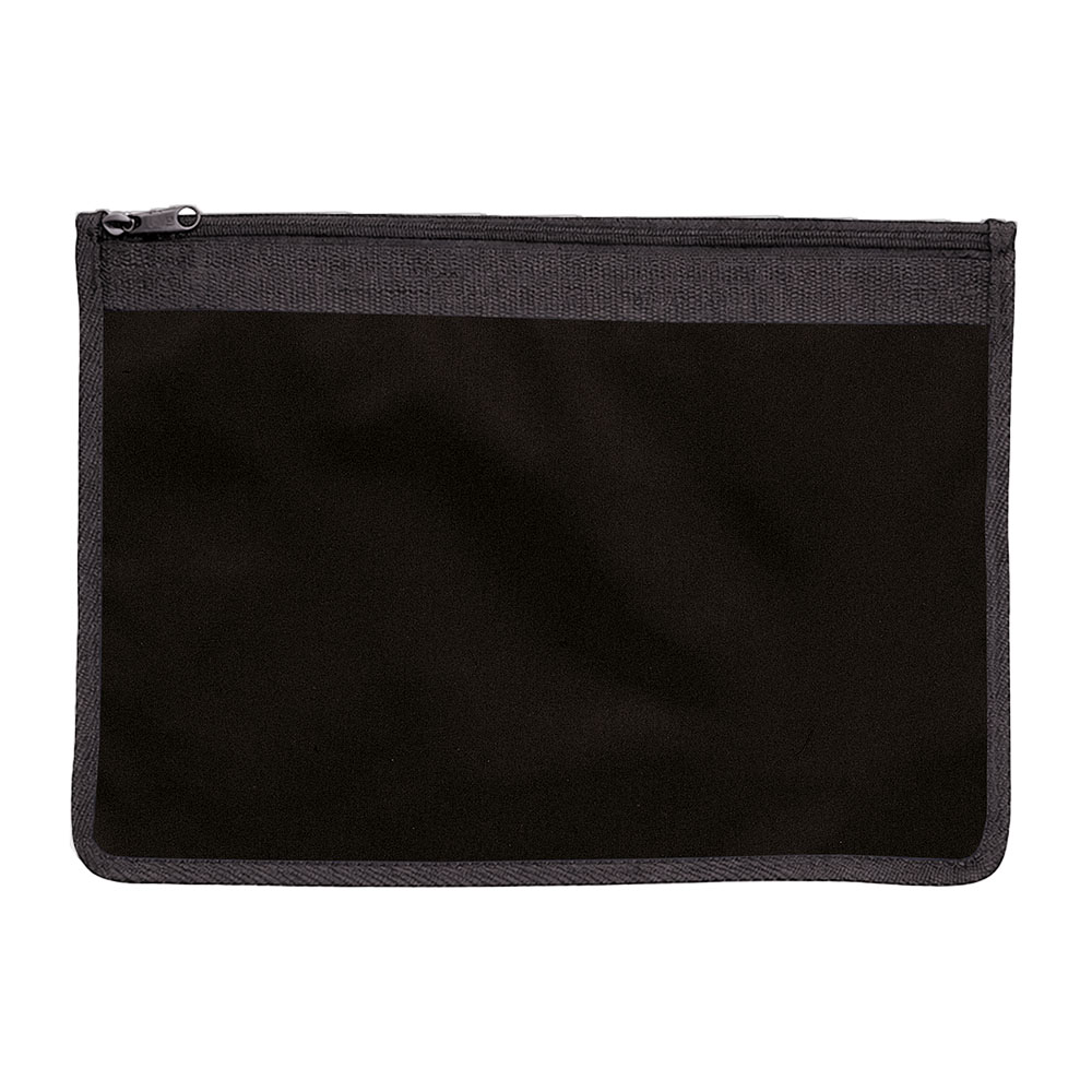 420D polyester brief folder, zip closure
