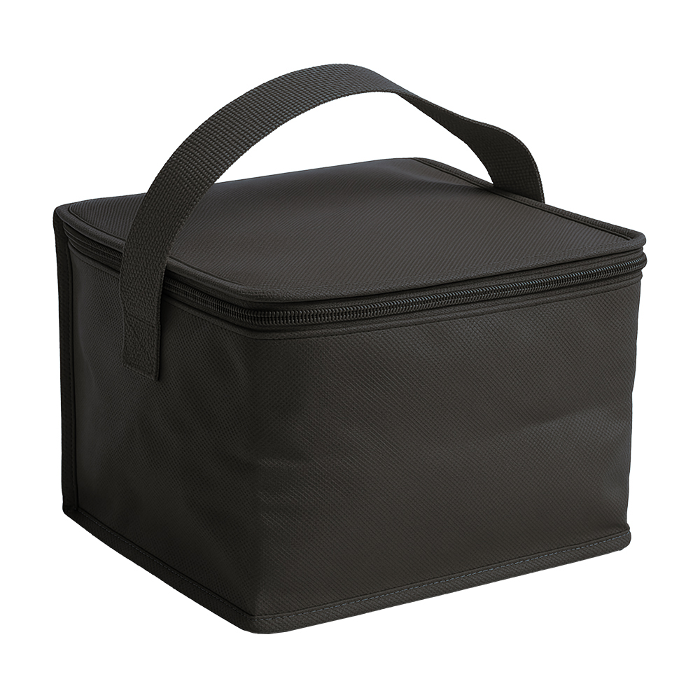 Thermal bag in R PET non woven. Silver interior lining