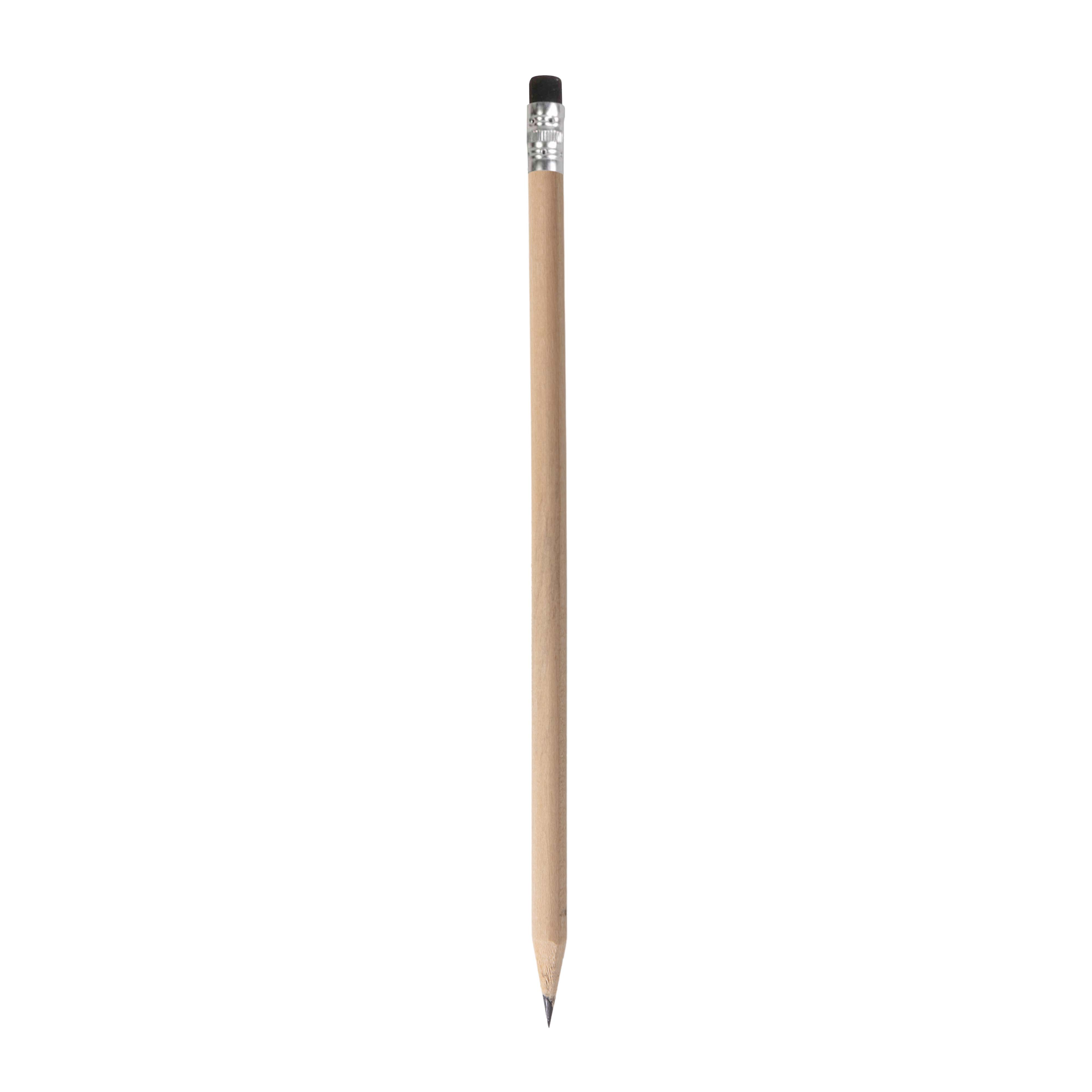 HB pencil in natural wood with graphite lead, cylindrical, with coloured lead (tempered)