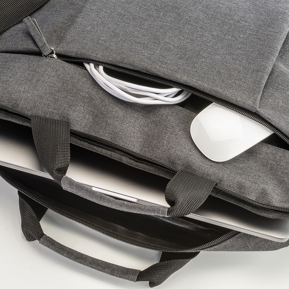 Geantă pentru laptop din poliester 600D, cu curea de umăr reglabilă — fotografia 6