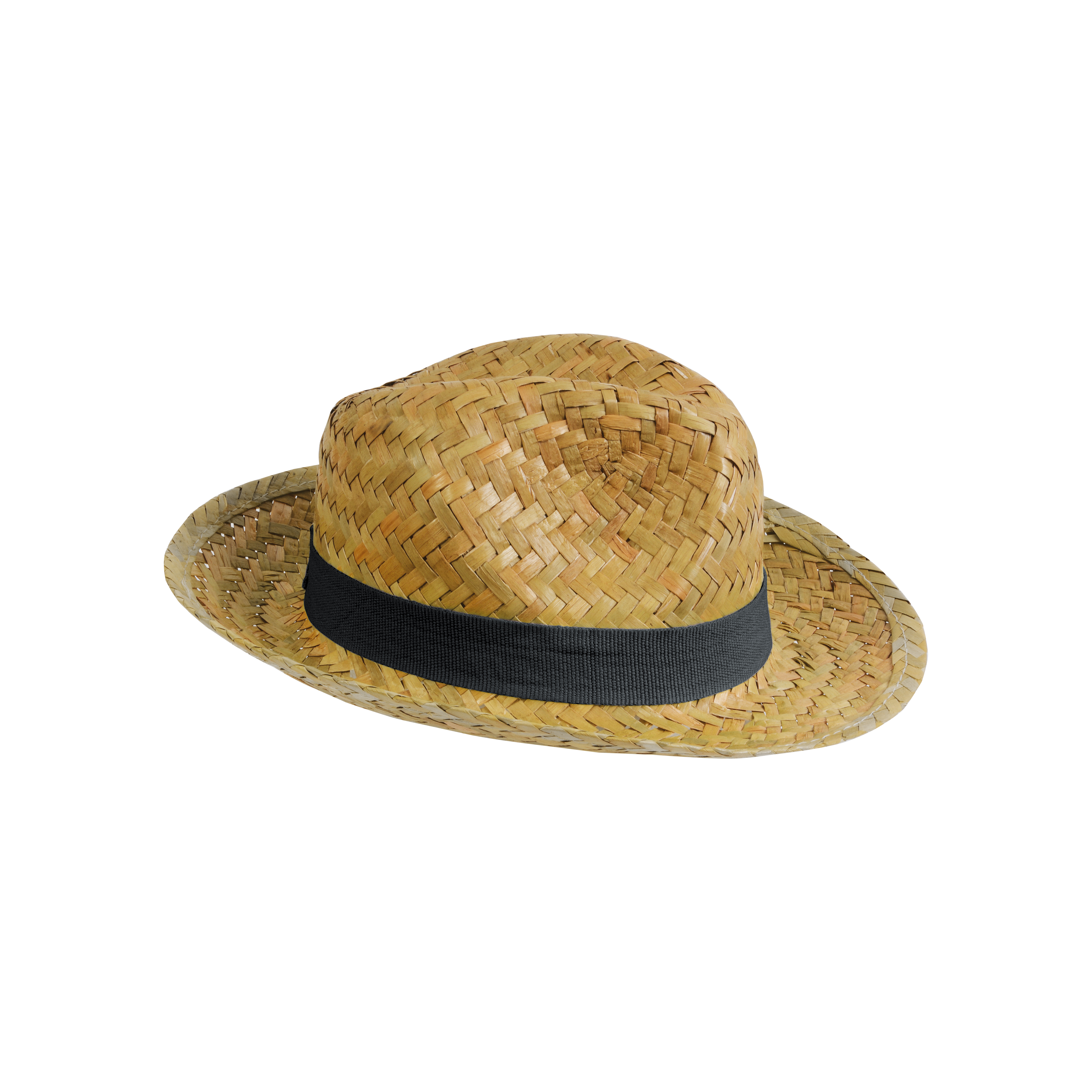 Straw hat with elastic band 3 cm applicabile and customizable